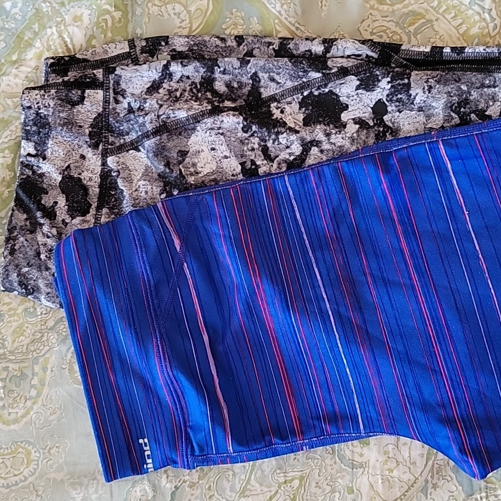 HIND AND AVIA ATHLETIC LEGGINGS, SET OF TWO